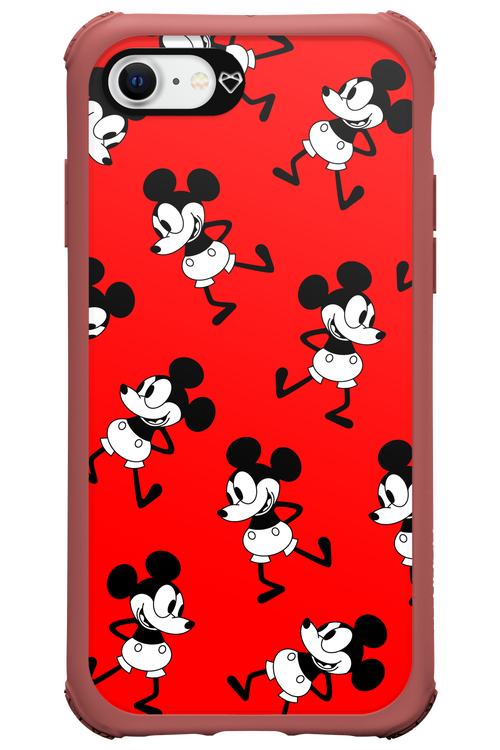 Iconic Mouse (red pattern) - Apple iPhone 8