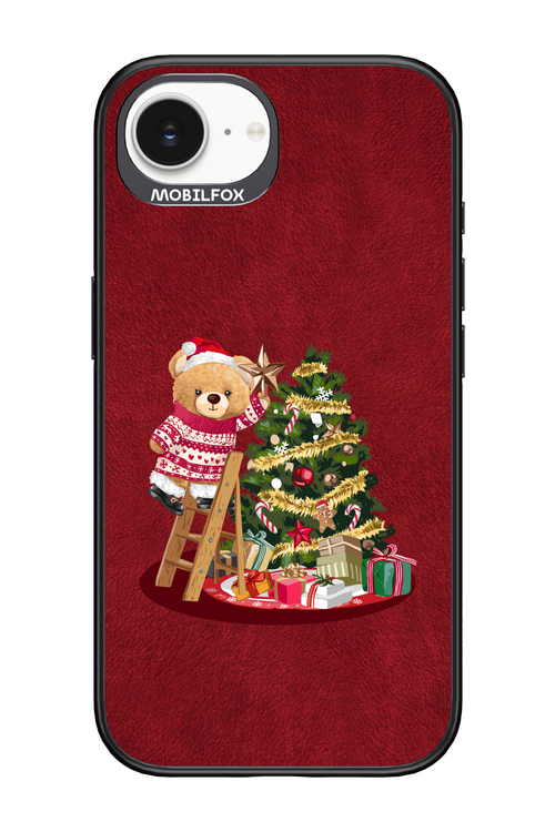 Christmas Bear (Burgundy) - Apple iPhone 16e