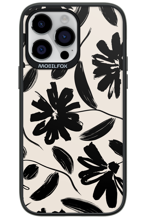 Monochrome Flowerss - Apple iPhone 14 Pro Max