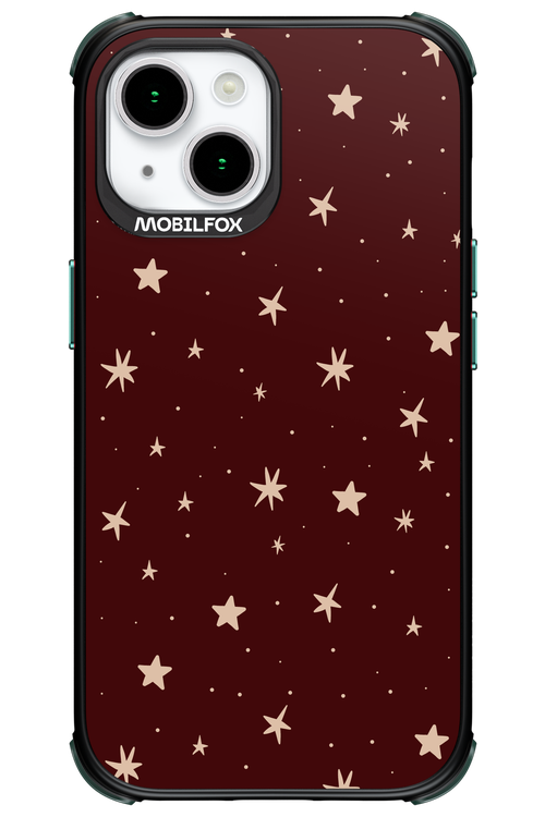 Burgundy Stars - Apple iPhone 15