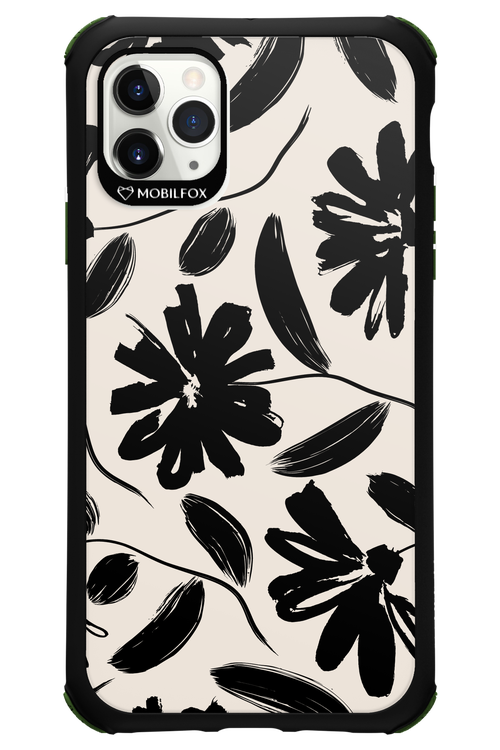 Monochrome Flowerss - Apple iPhone 11 Pro Max