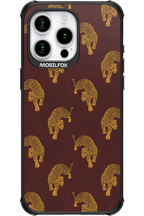 Burgundy Leopard Pattern - Apple iPhone 15 Pro Max