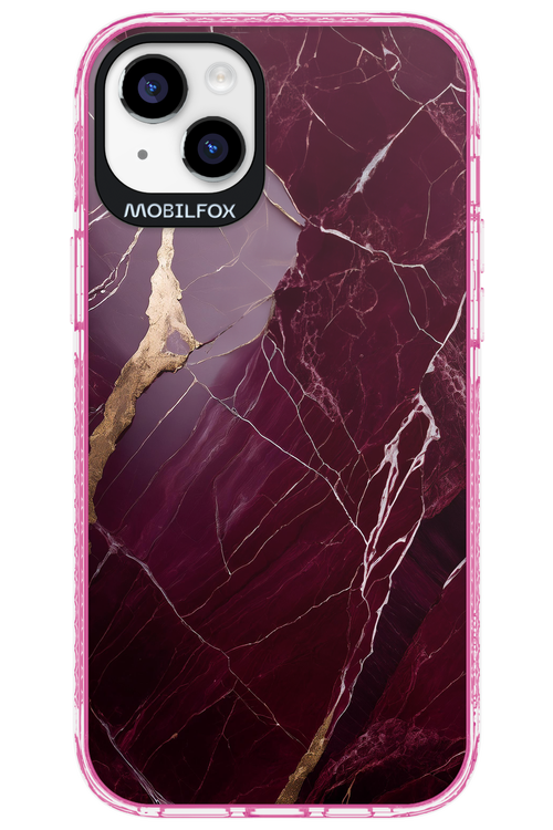 Burgundy Marble - Apple iPhone 14 Plus