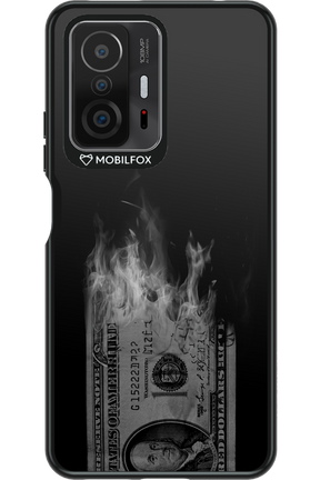 Money Burn B&W - Xiaomi Mi 11T Pro