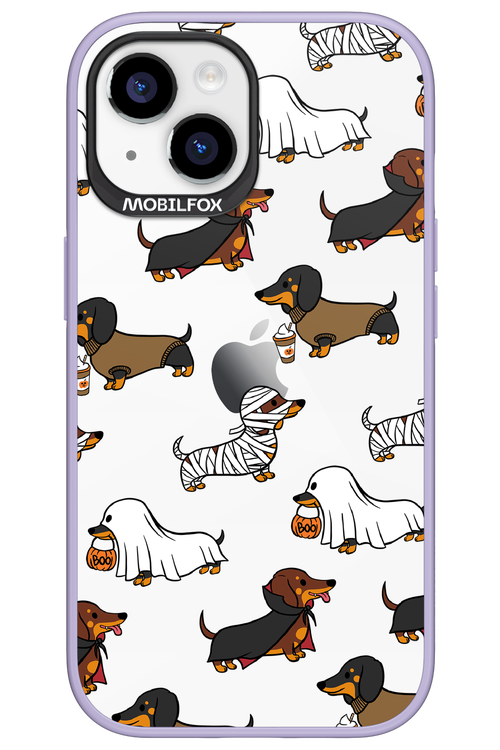 Scary Dachshund (Transparent) - Apple iPhone 15