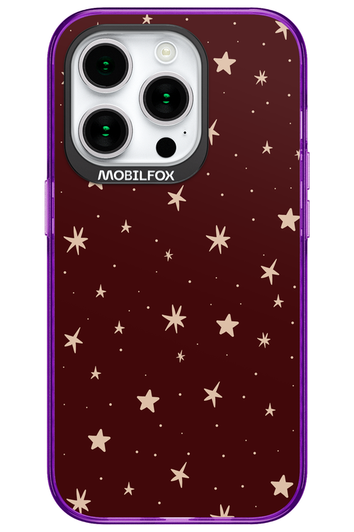 Burgundy Stars - Apple iPhone 15 Pro