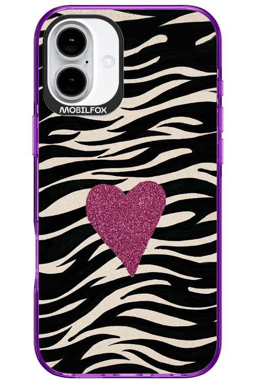 Zebra Heart 2.0 - Apple iPhone 16 Plus