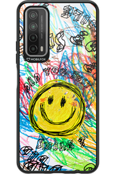 Crayon Smiley Colorful - Huawei P Smart 2021