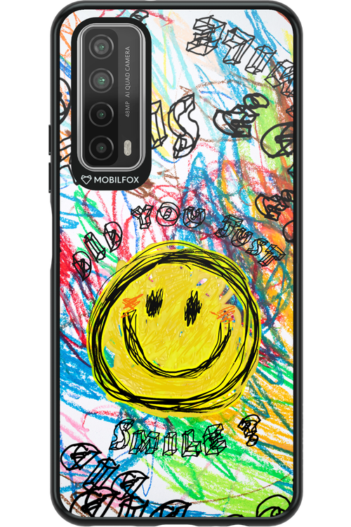 Crayon Smiley Colorful - Huawei P Smart 2021