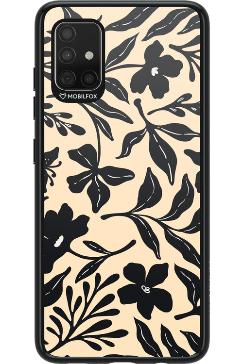 Black Flowers 2.0 - Samsung Galaxy A51