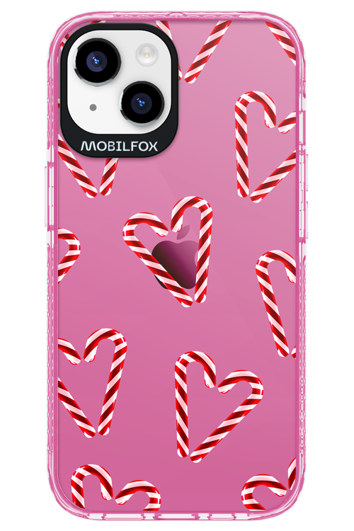 Candy Cane Hearts - Apple iPhone 14