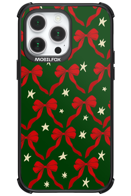 Bow & Stars (Green) - Apple iPhone 14 Pro Max