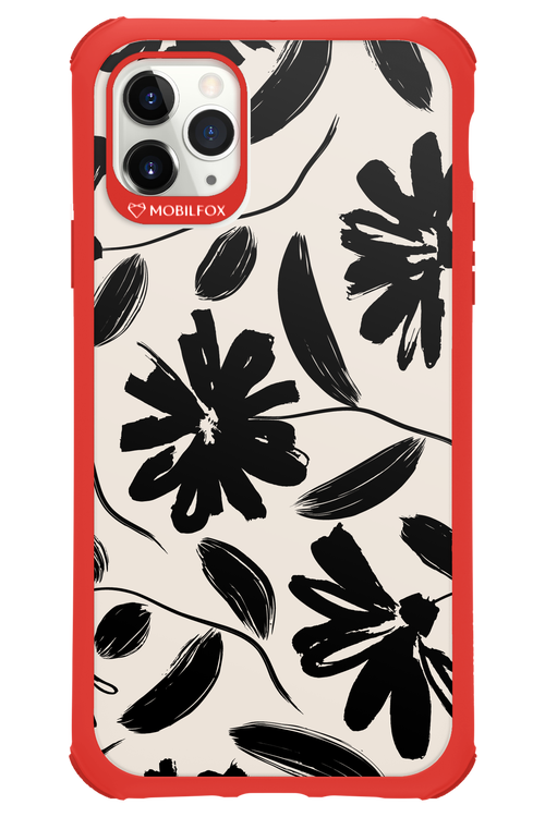 Monochrome Flowerss - Apple iPhone 11 Pro Max