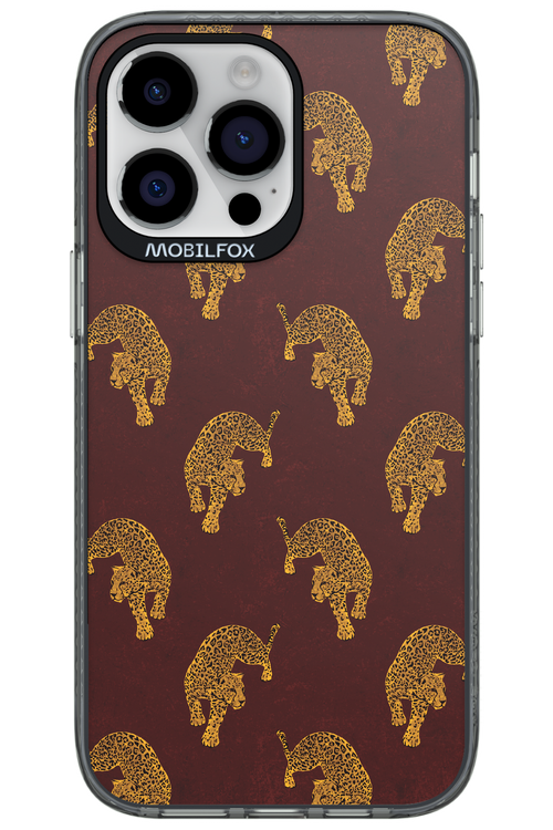 Burgundy Leopard Pattern - Apple iPhone 14 Pro Max