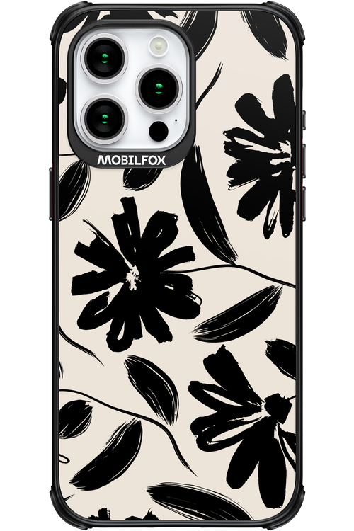 Monochrome Flowerss - Apple iPhone 15 Pro Max