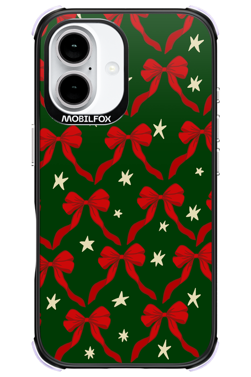 Bow & Stars (Green) - Apple iPhone 16