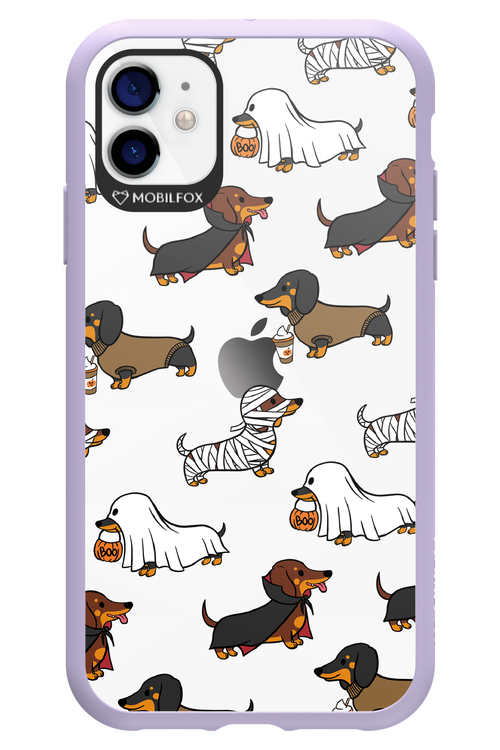 Scary Dachshund (Transparent) - Apple iPhone 11