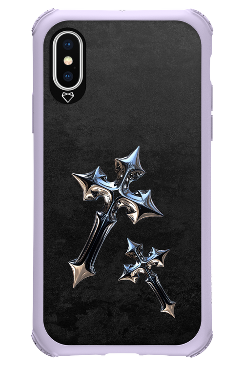 Chrome Crosses - Apple iPhone XS