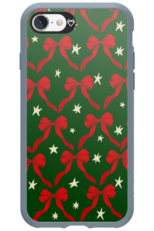 Bow & Stars (Green) - Apple iPhone SE 2022