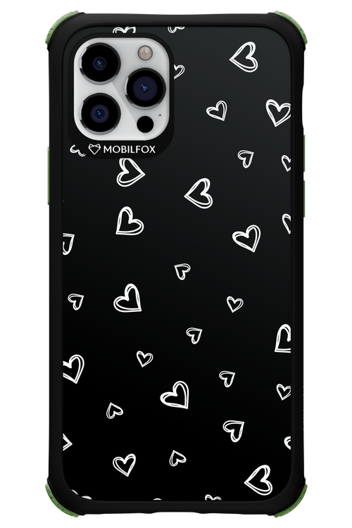 Monochrome Hearts 2.0 - Apple iPhone 12 Pro