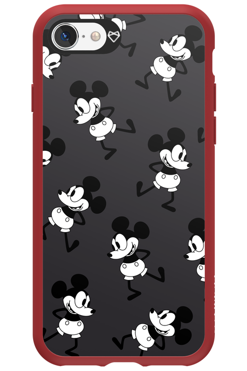 Iconic Mouse (antracite pattern) - Apple iPhone 8