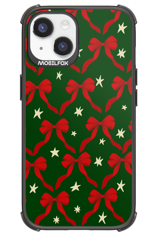 Bow & Stars (Green) - Apple iPhone 14
