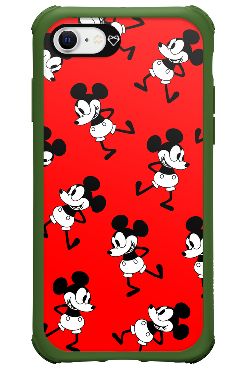 Iconic Mouse (red pattern) - Apple iPhone 8