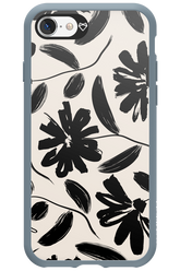 Monochrome Flowerss - Apple iPhone 8