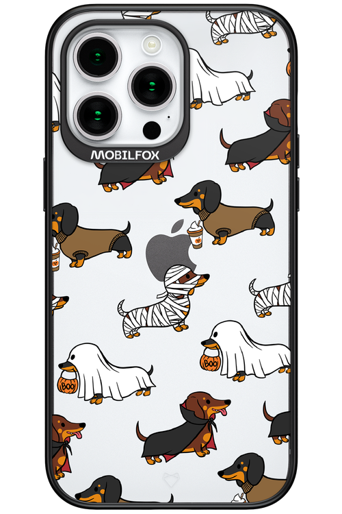 Scary Dachshund (Transparent) - Apple iPhone 15 Pro Max