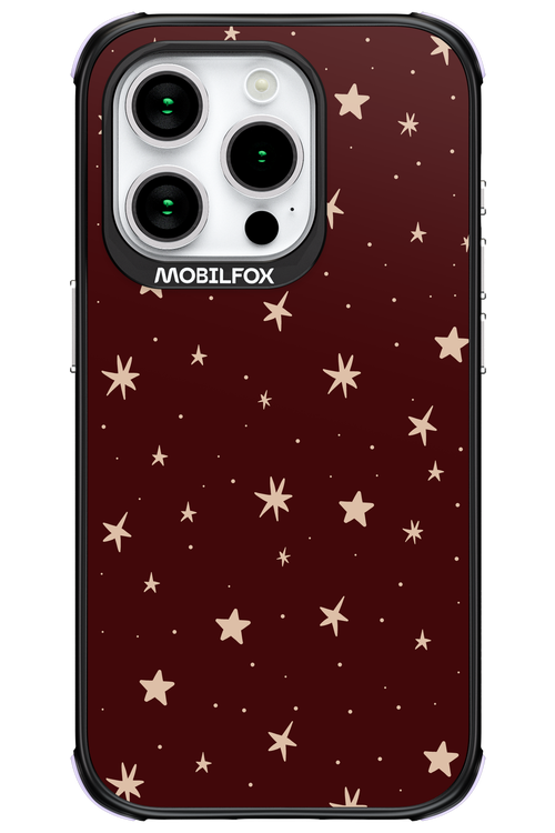 Burgundy Stars - Apple iPhone 15 Pro