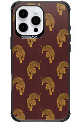 Burgundy Leopard Pattern - Apple iPhone 16 Pro Max