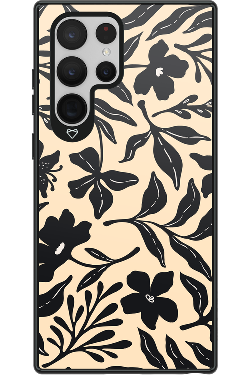 Black Flowers 2.0 - Samsung Galaxy S22 Ultra