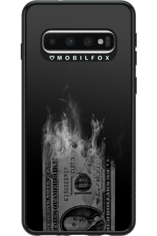 Money Burn B&W - Samsung Galaxy S10