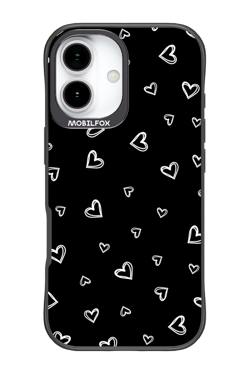 Monochrome Hearts 2.0 - Apple iPhone 17
