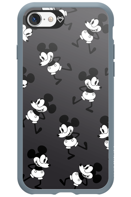 Iconic Mouse (antracite pattern) - Apple iPhone 8