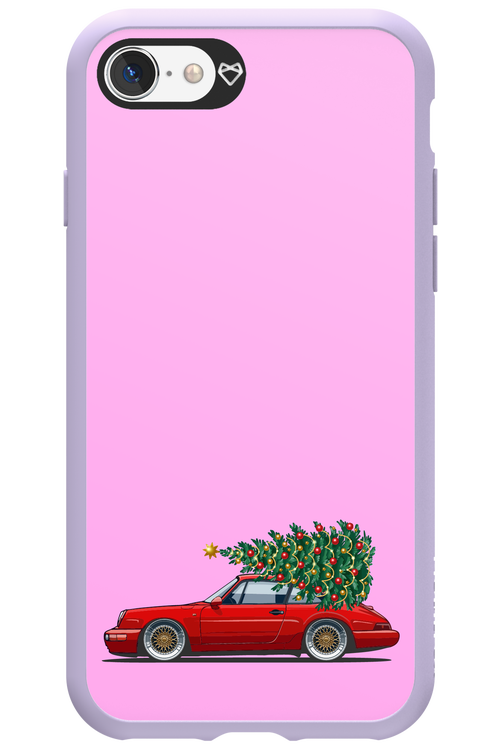 XMAS Car Pink - Apple iPhone 8