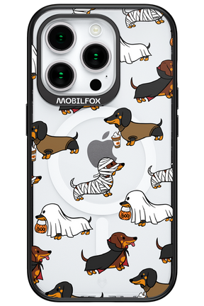 Scary Dachshund (Transparent) - Apple iPhone 15 Pro