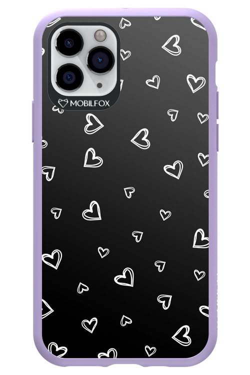 Monochrome Hearts 2.0 - Apple iPhone 11 Pro
