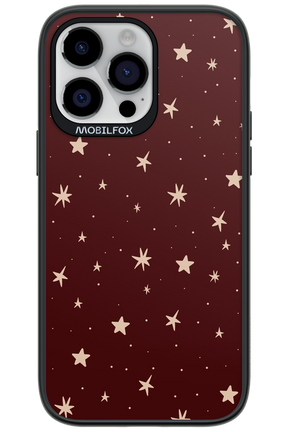 Burgundy Stars - Apple iPhone 14 Pro Max