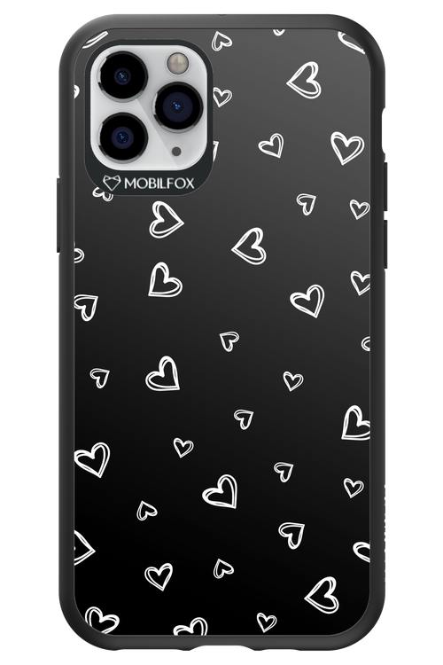 Monochrome Hearts 2.0 - Apple iPhone 11 Pro