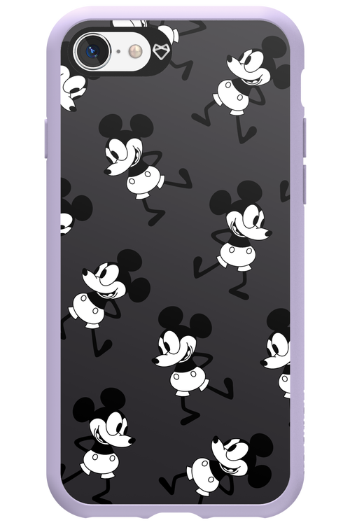 Iconic Mouse (antracite pattern) - Apple iPhone 8