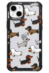 Scary Dachshund (Transparent) - Apple iPhone 15 Plus