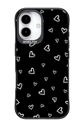 Monochrome Hearts 2.0 - Apple iPhone 17
