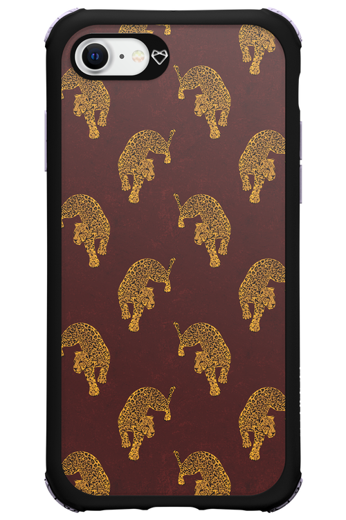 Burgundy Leopard Pattern - Apple iPhone 7