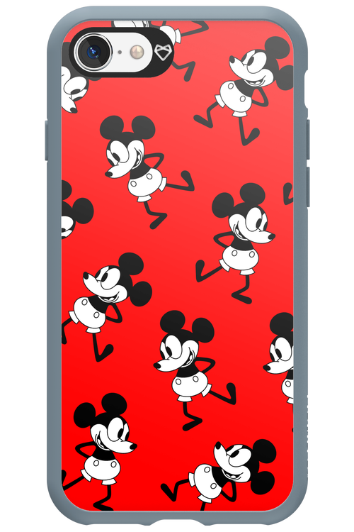 Iconic Mouse (red pattern) - Apple iPhone 8