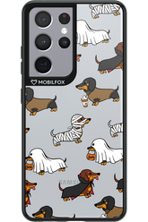 Scary Dachshund (Transparent) - Samsung Galaxy S21 Ultra