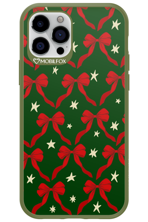 Bow & Stars (Green) - Apple iPhone 12 Pro