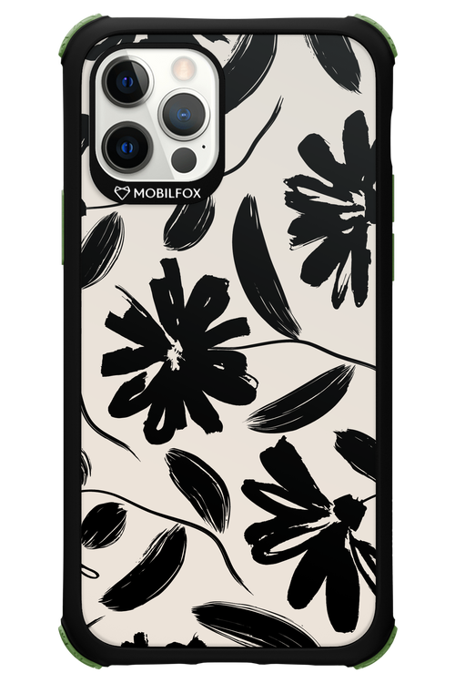 Monochrome Flowerss - Apple iPhone 12 Pro