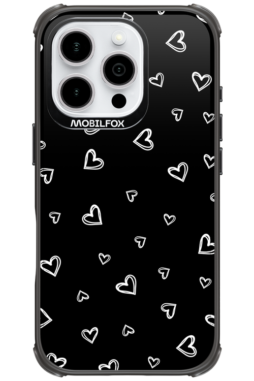 Monochrome Hearts 2.0 - Apple iPhone 16 Pro