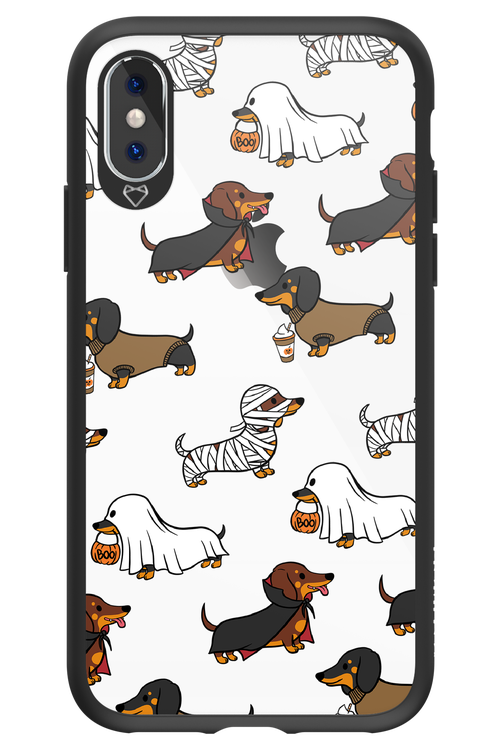 Scary Dachshund (Transparent) - Apple iPhone X